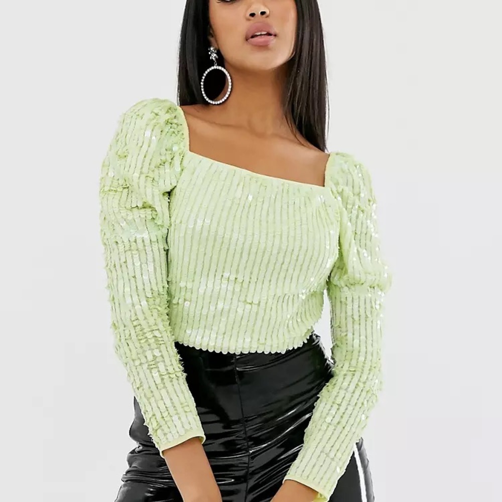 Asos sequin blouse